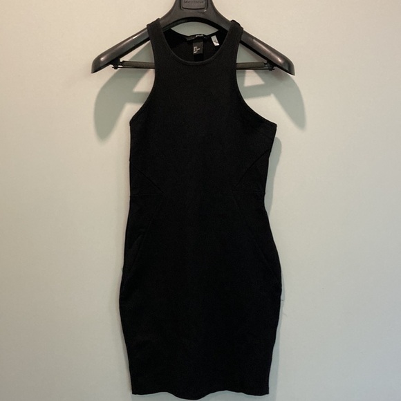 H&M Black Bodycon Racerback Dress​​ - Picture 4 of 13